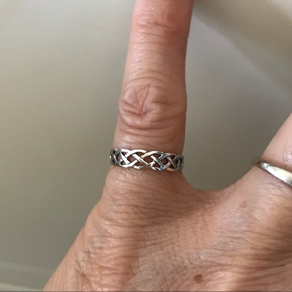 Sterling Silver Celtic Design Toe Ring - image 3